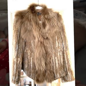 Rabbit fur coat. Great color. Size Medium